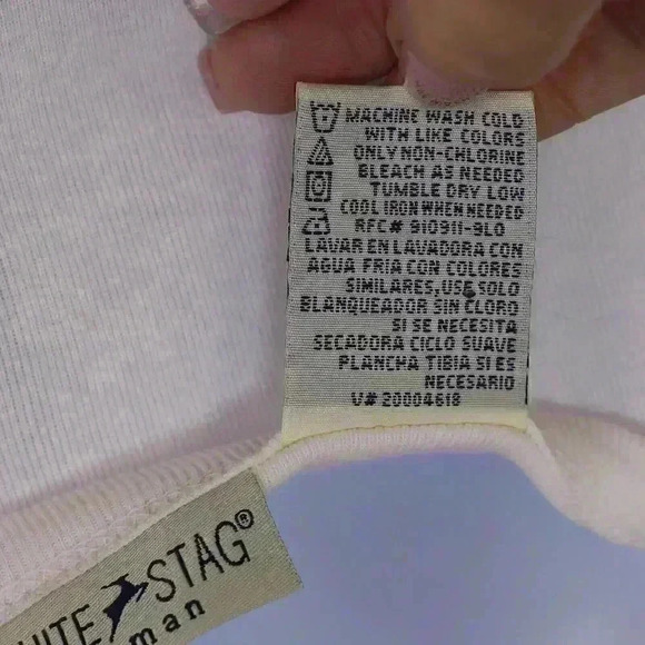 White Stag Woman Size 3XL White button down top lace detail sleeves 26 - 28W - Picture 9 of 10